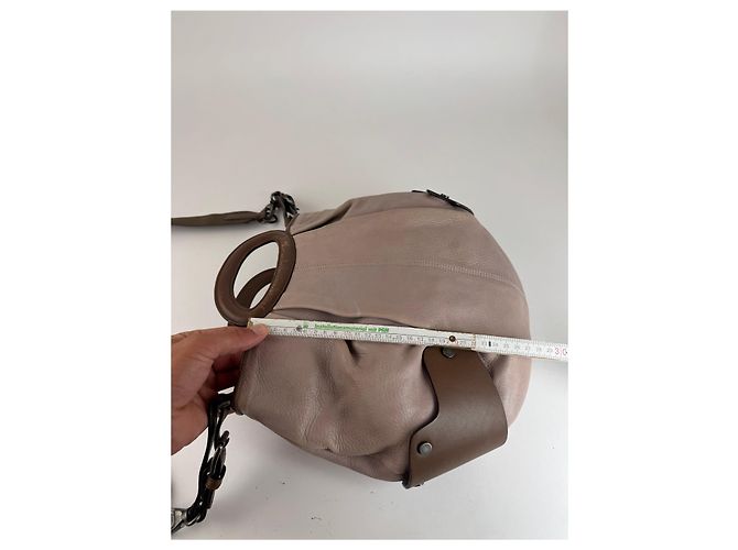 Vintage Marni 2-Wege-Ledertasche lila braun - Ansicht 13