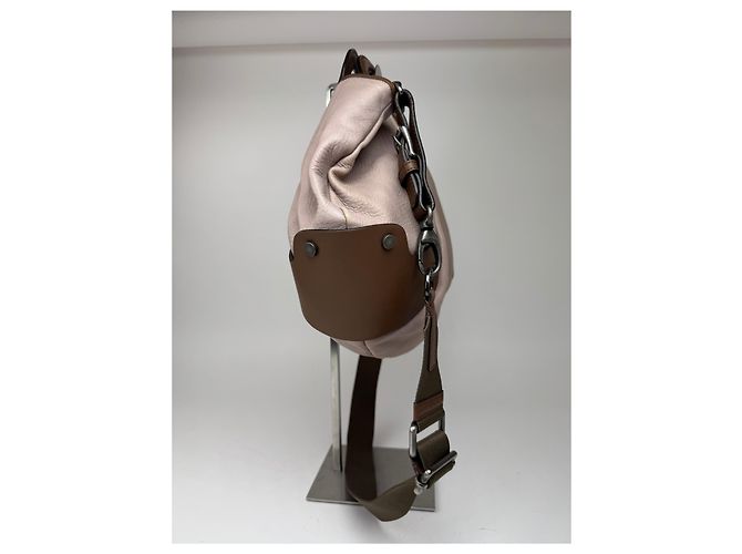 Vintage Marni 2-Wege-Ledertasche lila braun - Ansicht 2