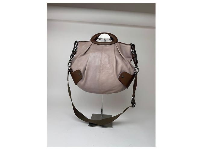 Vintage Marni 2-Wege-Ledertasche lila braun - Ansicht 3