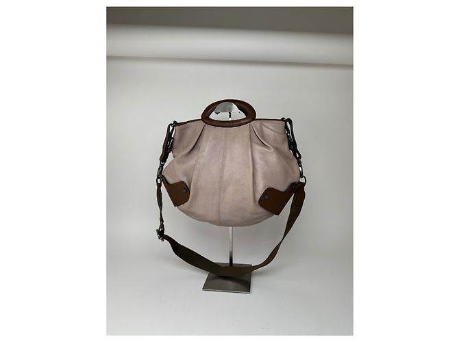 Vintage Marni 2-Wege-Ledertasche lila braun - Ansicht 6