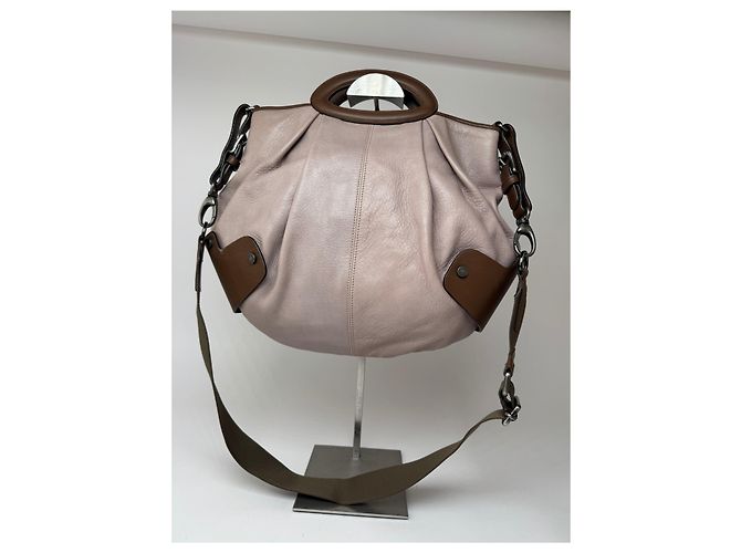 Vintage Marni 2-Wege-Ledertasche lila braun - Ansicht 8