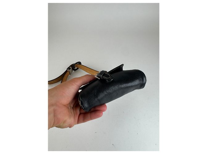 Vintage Courreges Ledergürtel Tasche schwarz - Ansicht 10