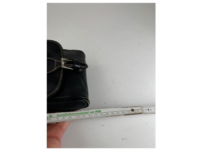 Vintage Courreges Ledergürtel Tasche schwarz - Ansicht 13
