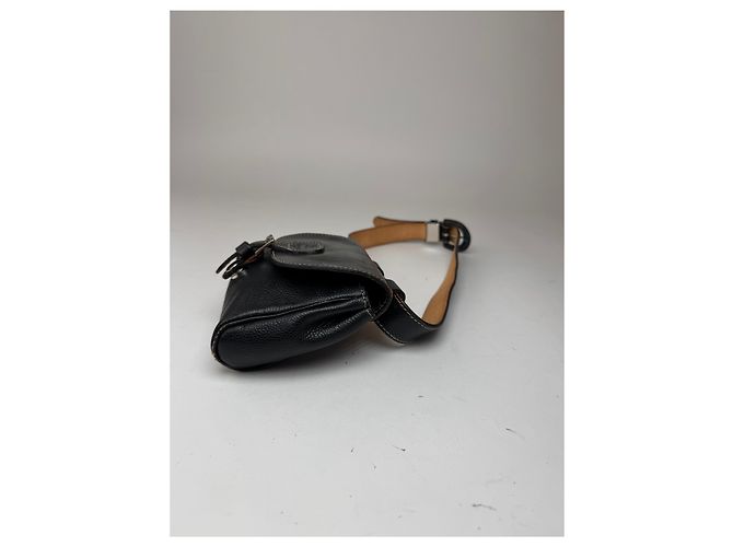 Vintage Courreges Ledergürtel Tasche schwarz - Ansicht 9