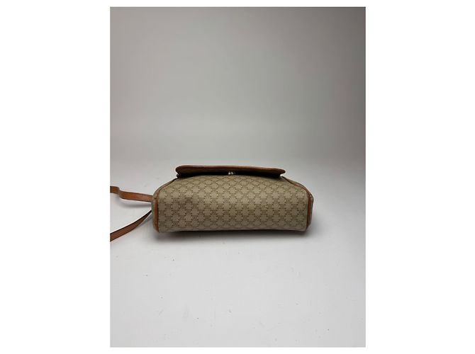 Céline Vintage Celine Triomphe Monogram Umhängetasche beige - Ansicht 10