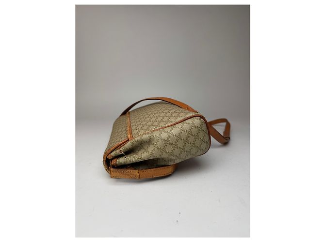 Céline Vintage Celine Triomphe Monogram Umhängetasche beige - Ansicht 6