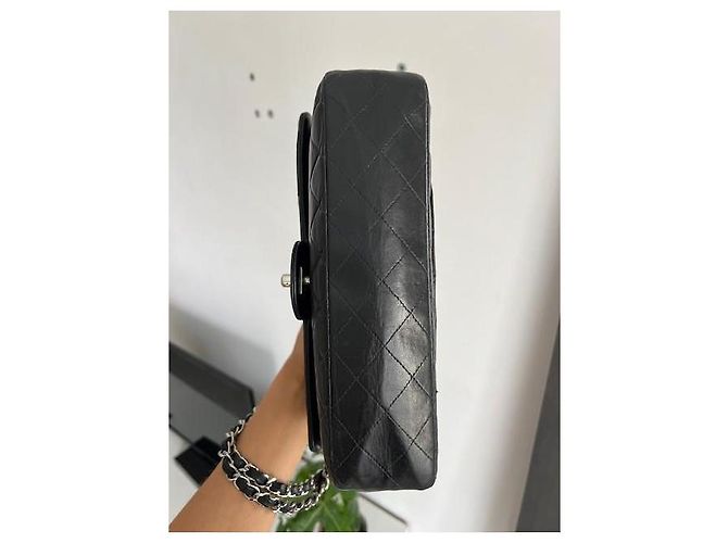 Borsa Chanel Timeless in pelle d'agnello nera 25 Nero - vista 5