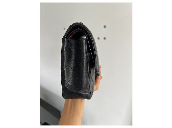 Borsa Chanel Timeless in pelle d'agnello nera 25 Nero - vista 6
