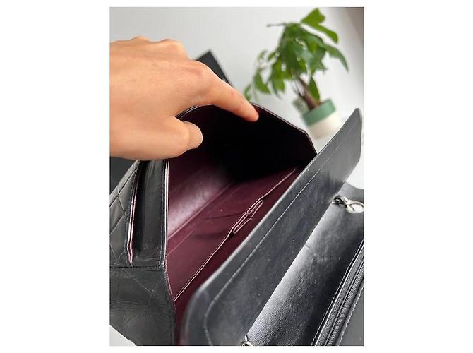 Borsa Chanel Timeless in pelle d'agnello nera 25 Nero - vista 9