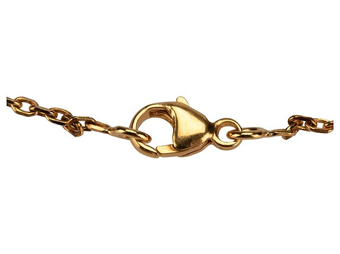 Collana Pendente O Kelly in Oro Placcato e Swift Hermès D'oro - vista 4