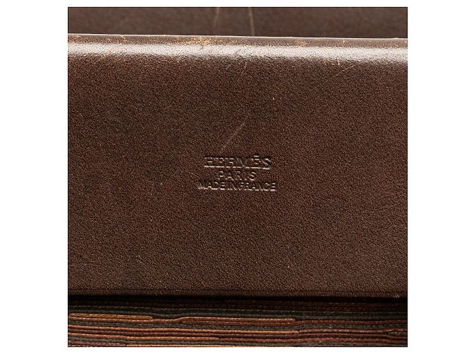 Hermès Brown Vibrato Herbag Cabas PM Marrone scuro - vista 5