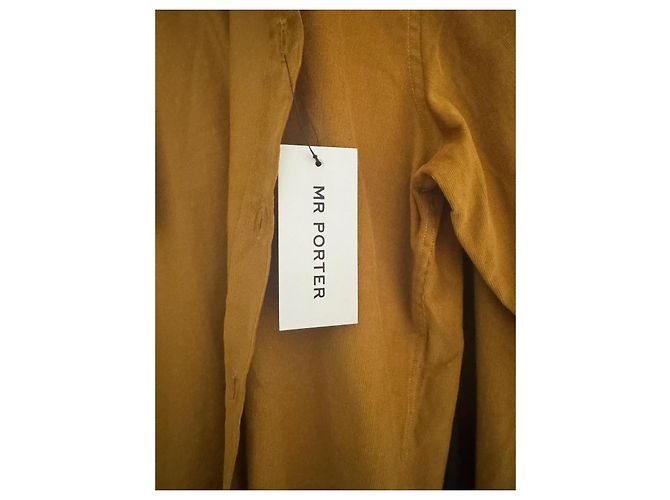 Autre Marque Camicia Richard James in velluto a coste oro cotone D'oro - vista 3
