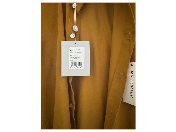 Autre Marque Camicia Richard James in velluto a coste oro cotone D'oro - vista 4