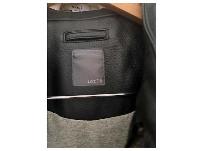 Autre Marque Lot78 Lederjacke Schwarz - Ansicht 3