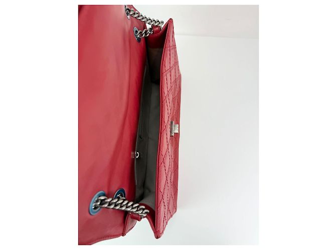 Bolso Jumbo Flap CC Crave Reissue en Piel de Ternera Rojo Claro de Chanel Roja - vista 8
