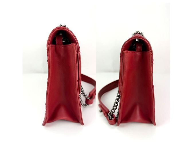 Bolso Jumbo Flap CC Crave Reissue en Piel de Ternera Rojo Claro de Chanel Roja - vista 9