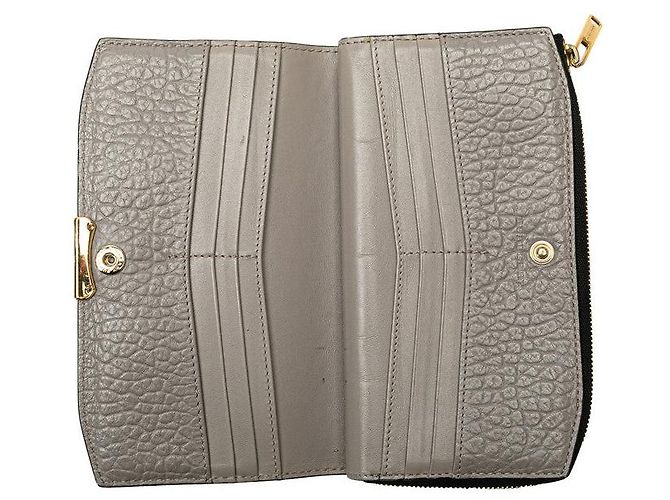 Portafoglio lungo in pelle Burberry Grigio - vista 6