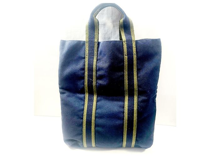 Bolso de lona Hermès Azul - vista 2