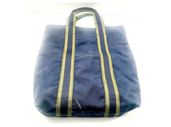Bolso de lona Hermès Azul - vista 3