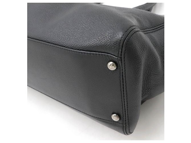 Executive Bolsa Tote de Couro da Linha Executiva 2.55 da Chanel A29292 Preto - vista 3
