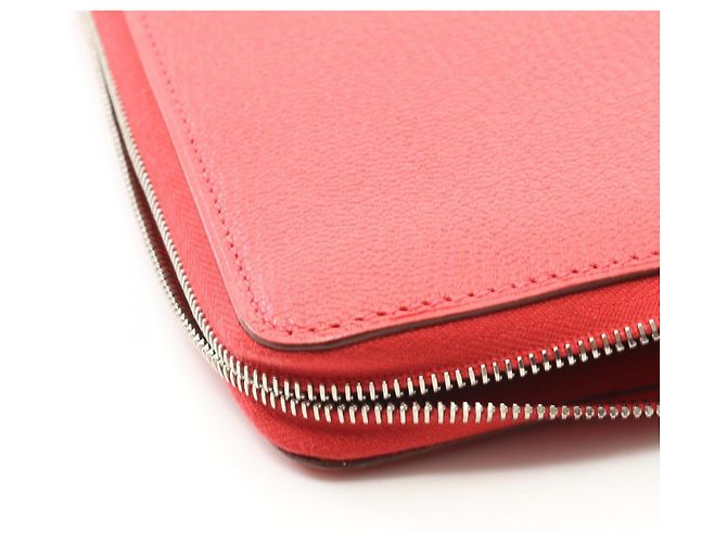 Portafoglio Lungo Azap Combine in Capra Hermès Rosa - vista 6