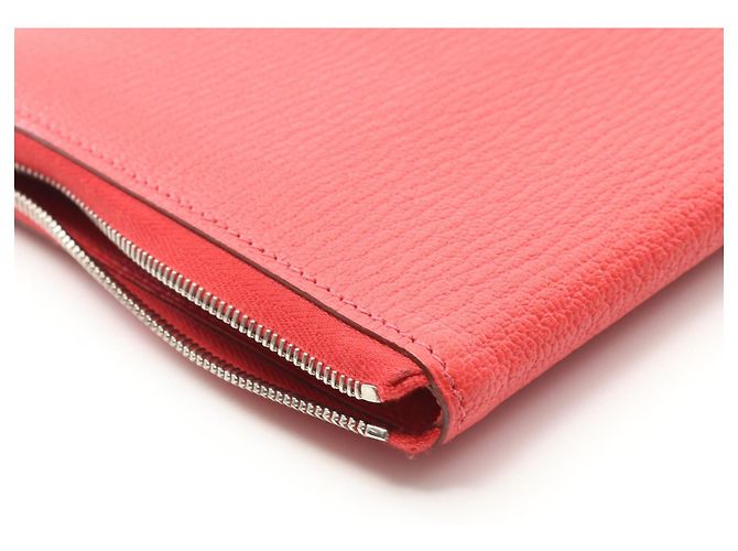 Portafoglio Lungo Azap Combine in Capra Hermès Rosa - vista 7