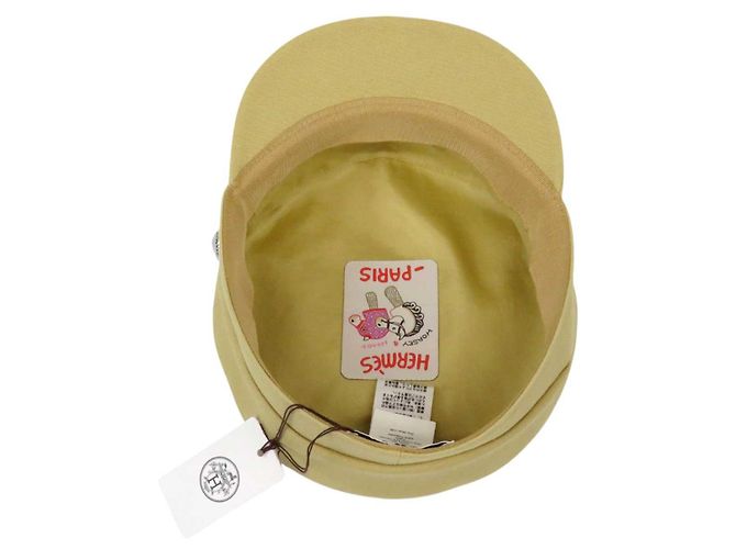 Cappello in cotone Giulietta di Hermès Marrone Beige - vista 5