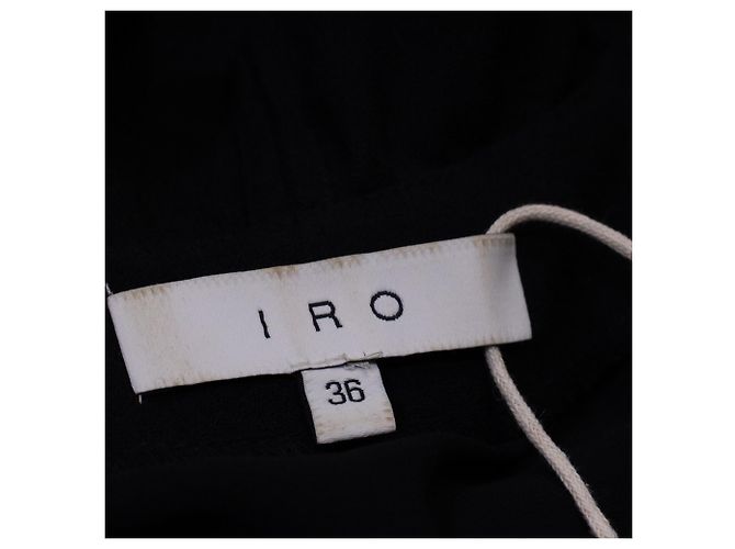 IRO Rüschentop aus schwarzem Polyester - Ansicht 5