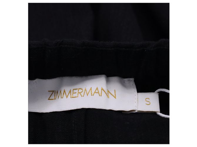 Zimmermann Jogginghose aus schwarzer Baumwolle - Ansicht 4