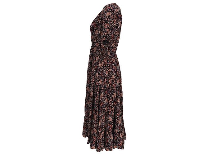 Abito midi con stampa floreale Ulla Johnson in cotone multicolore - vista 2