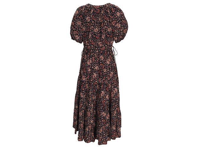 Abito midi con stampa floreale Ulla Johnson in cotone multicolore - vista 3