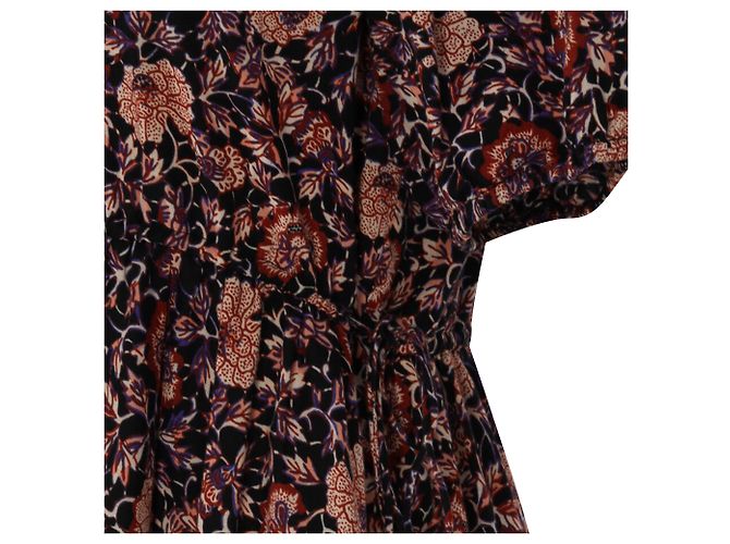 Abito midi con stampa floreale Ulla Johnson in cotone multicolore - vista 4
