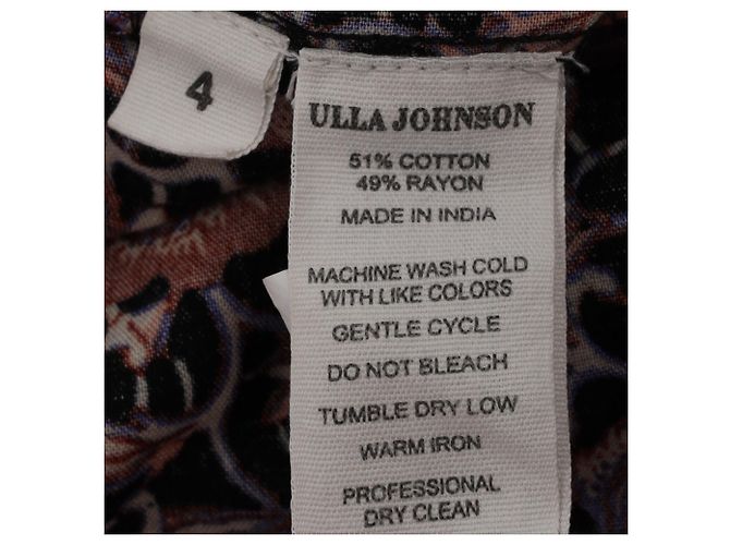 Abito midi con stampa floreale Ulla Johnson in cotone multicolore - vista 6