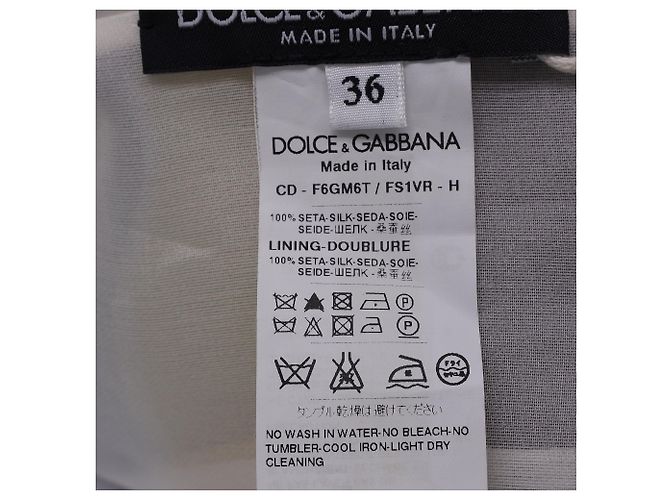 Gestreiftes Midi-Kleid aus mehrfarbigem Seidenstoff von Dolce & Gabbana Mehrfarben - Ansicht 5
