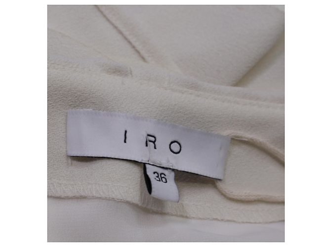 IRO Rüschentop aus weißem Polyester Roh - Ansicht 5