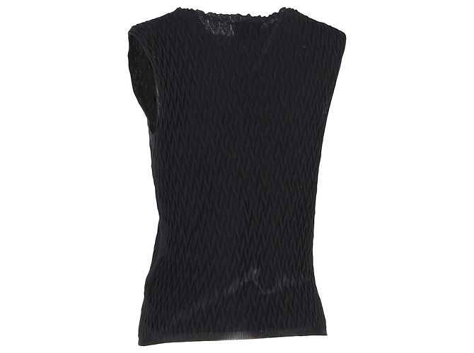 Top de punto texturizado en algodón negro Missoni - vista 3