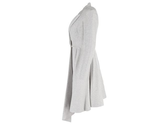 Abrigo Midi Asimétrico en Lana Gris Christian Dior - vista 2