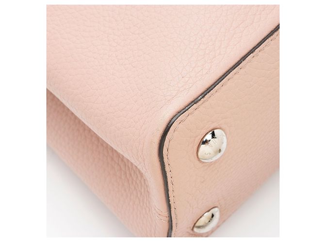 Borsa Capucines PM in Taurillon Louis Vuitton Rosa - vista 7