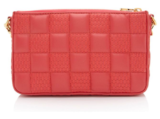 Pochette Troca in agnello Damier di Louis Vuitton Rosso - vista 3