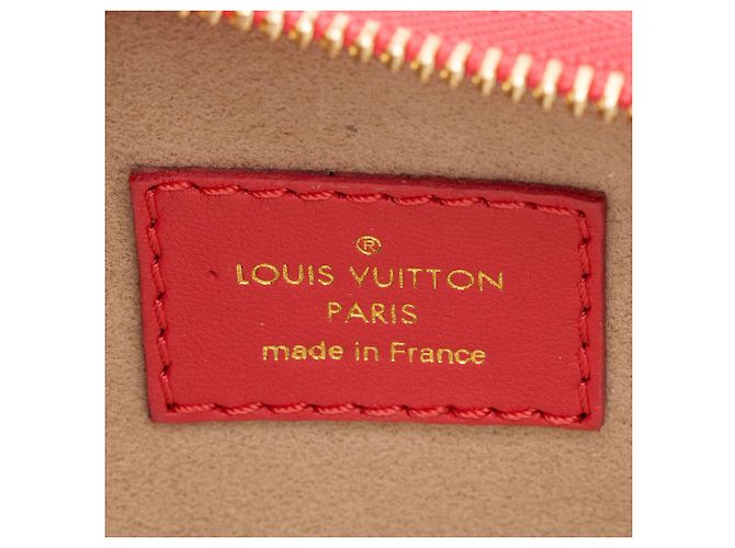 Pochette Troca in agnello Damier di Louis Vuitton Rosso - vista 7