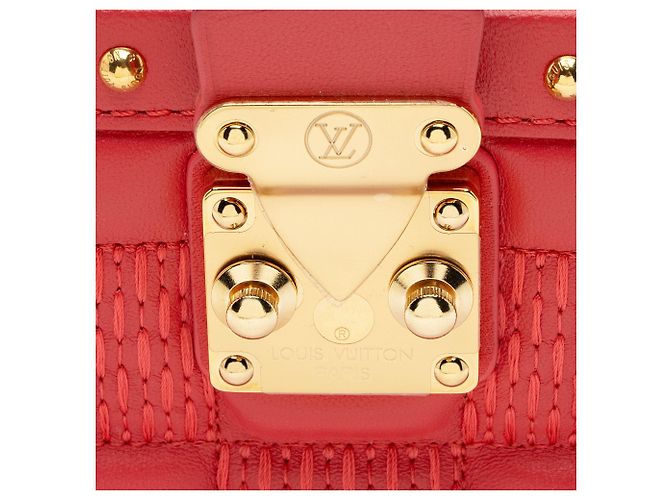 Pochette Troca in agnello Damier di Louis Vuitton Rosso - vista 9