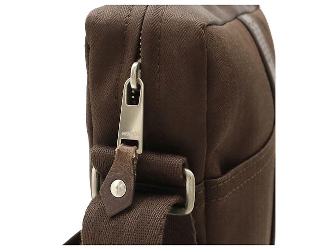 Borsa a Spalla Toilchevron Acapulco di Hermès Marrone - vista 4