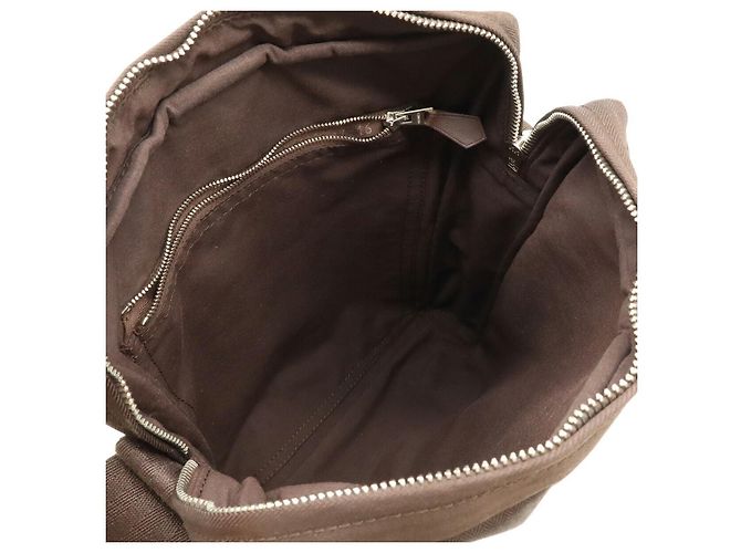 Borsa a Spalla Toilchevron Acapulco di Hermès Marrone - vista 5