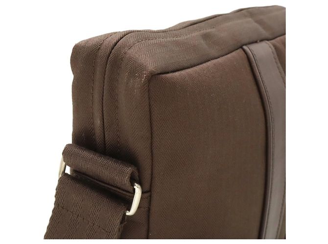 Borsa a Spalla Toilchevron Acapulco di Hermès Marrone - vista 6