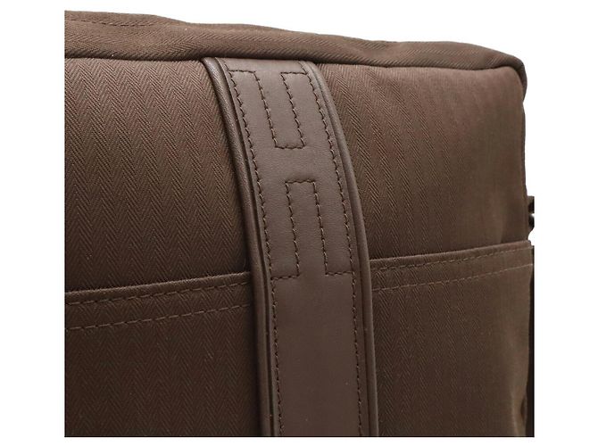 Borsa a Spalla Toilchevron Acapulco di Hermès Marrone - vista 8