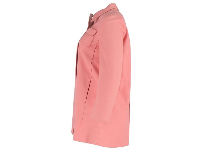 Camisa jaqueta Miu Miu em algodão rosa - vista 2