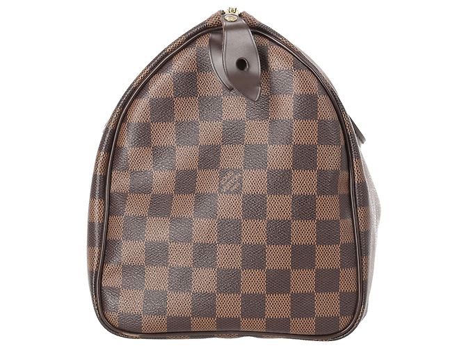 Louis Vuitton Speedy Bandoulière 30 en toile marron Rouge - vue 2