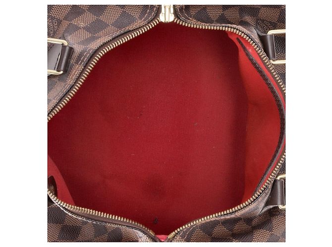 Louis Vuitton Speedy Bandoulière 30 en toile marron Rouge - vue 6