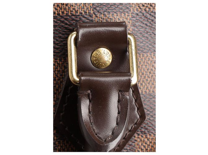 Louis Vuitton Speedy Bandoulière 30 en toile marron Rouge - vue 8