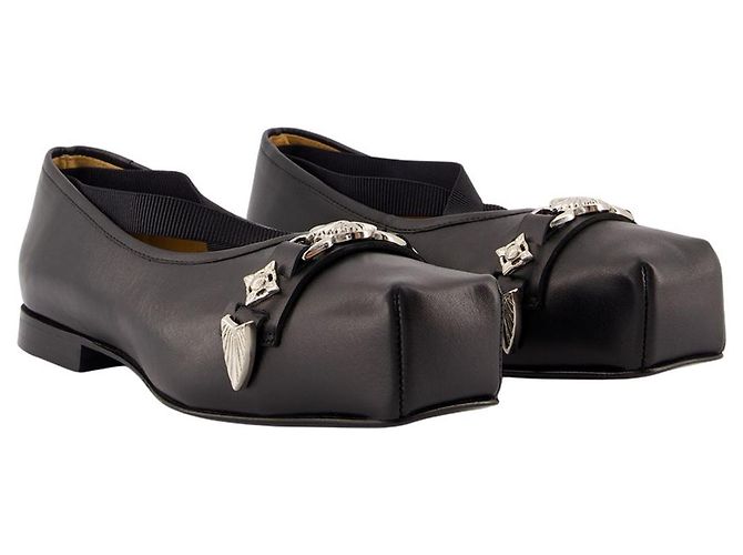 Aj1343 Bailarinas - Toga Pulla - Cuero - Negro - vista 2